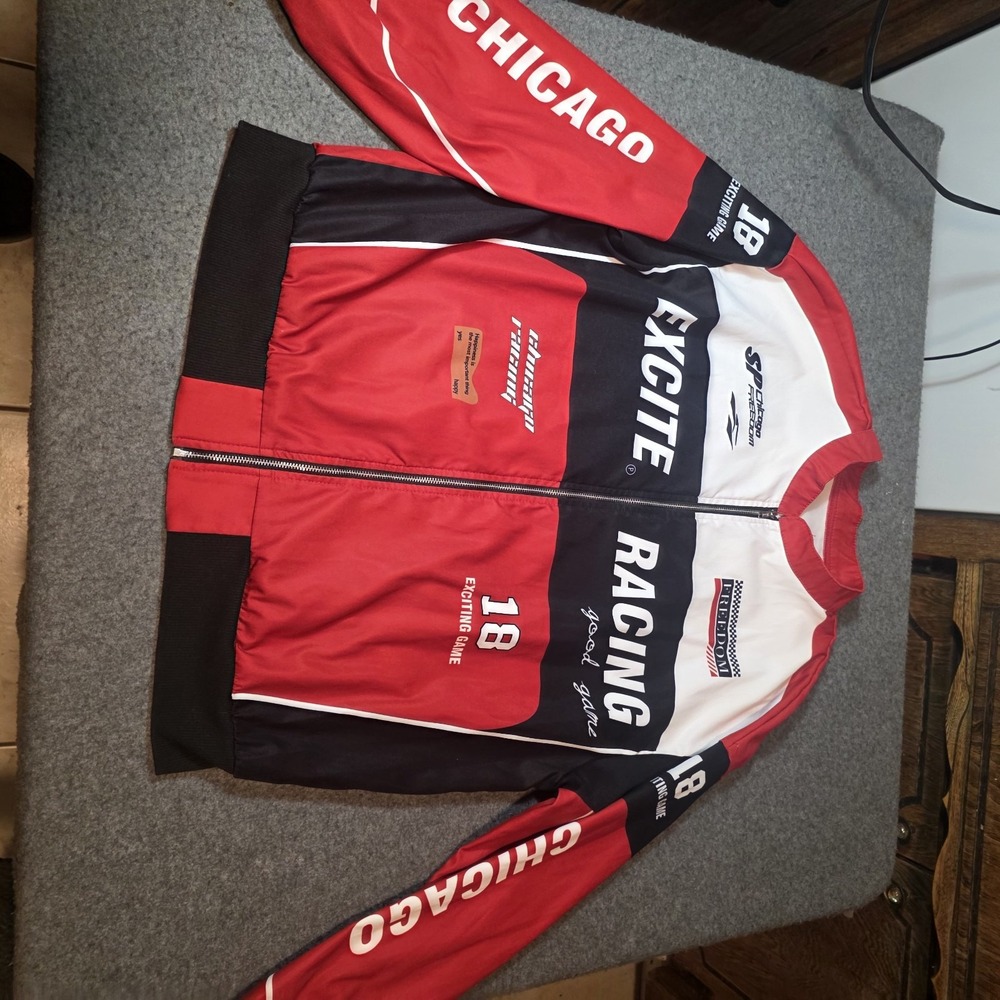 "Excite Racing Chicago Freedom 18" bomber jacket Large J2